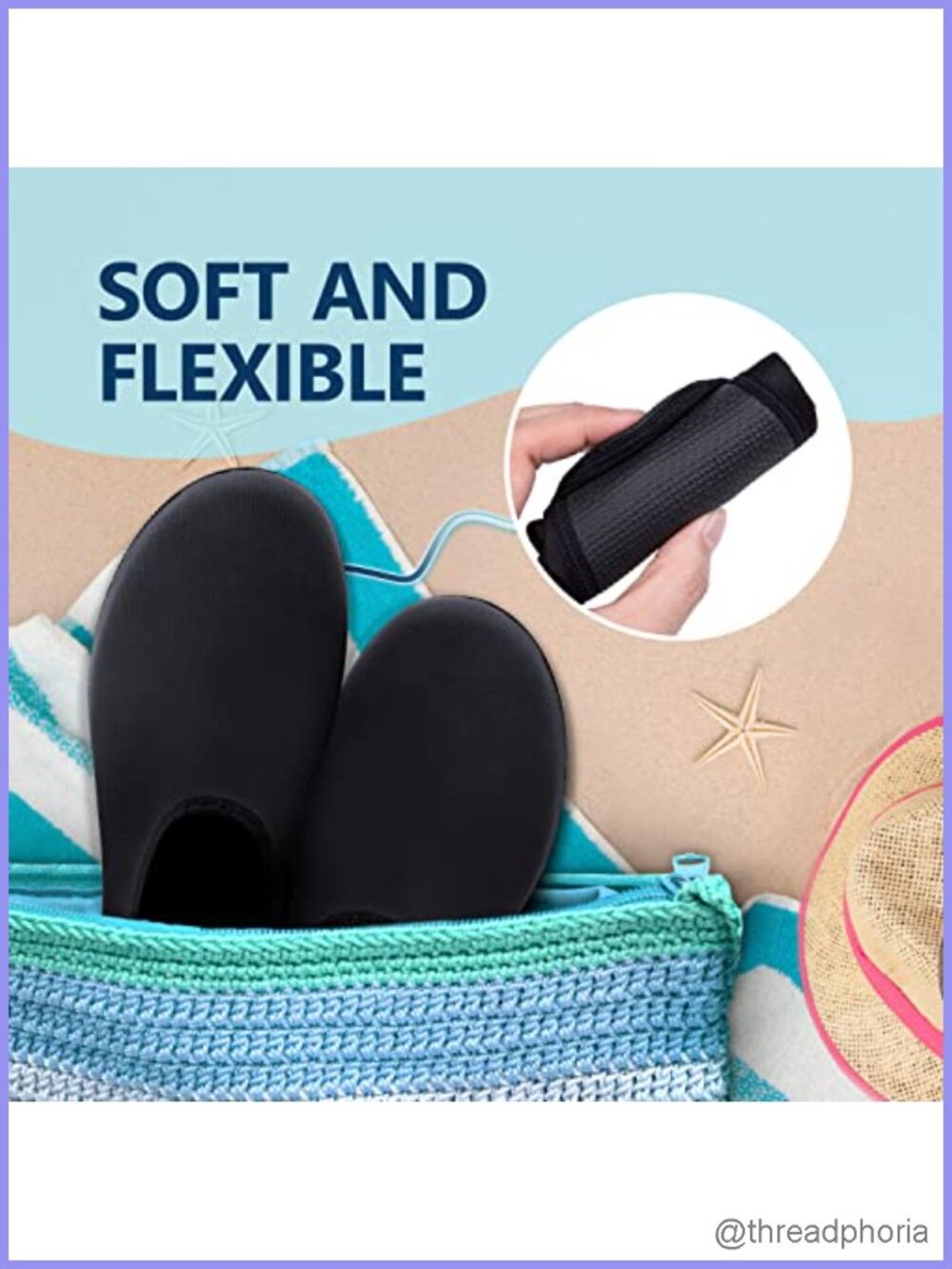 Quick Dry Water Shoes Slip-On Barefoot Swim Beach Pool Yoga Aqua Socks - Picture 4 of 6
